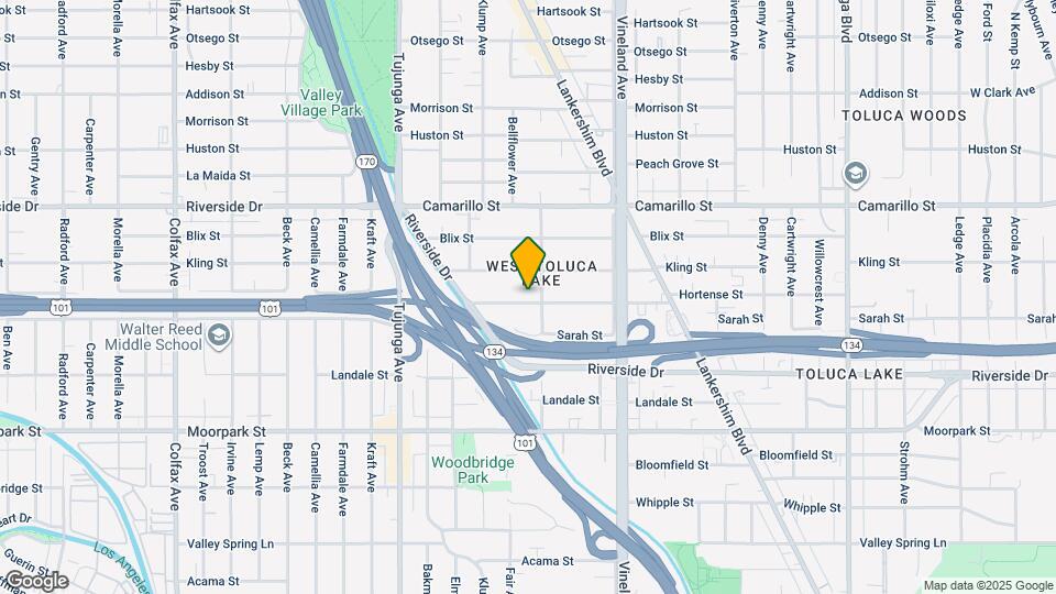 11147 Hortense St Map and Location Details