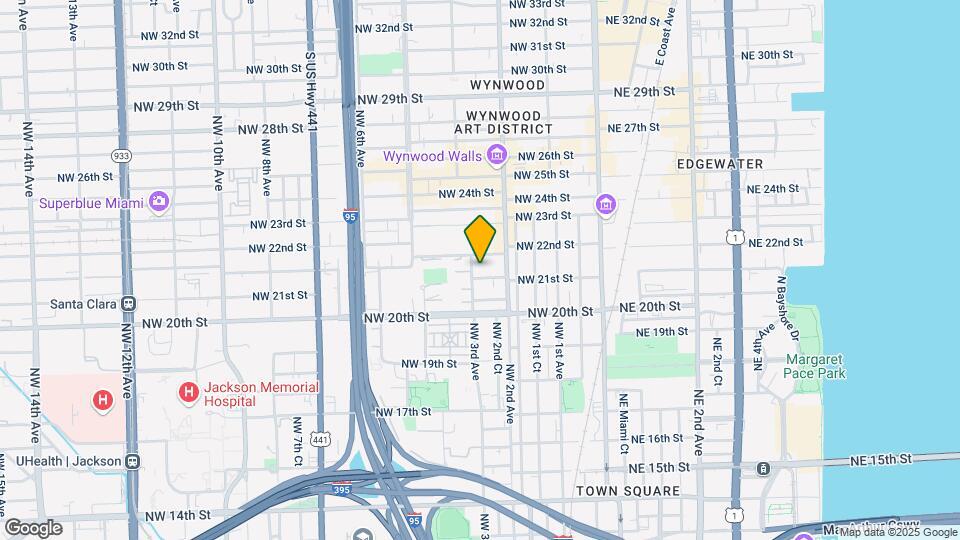 2101 NW 3rd Ave Map and Location Details