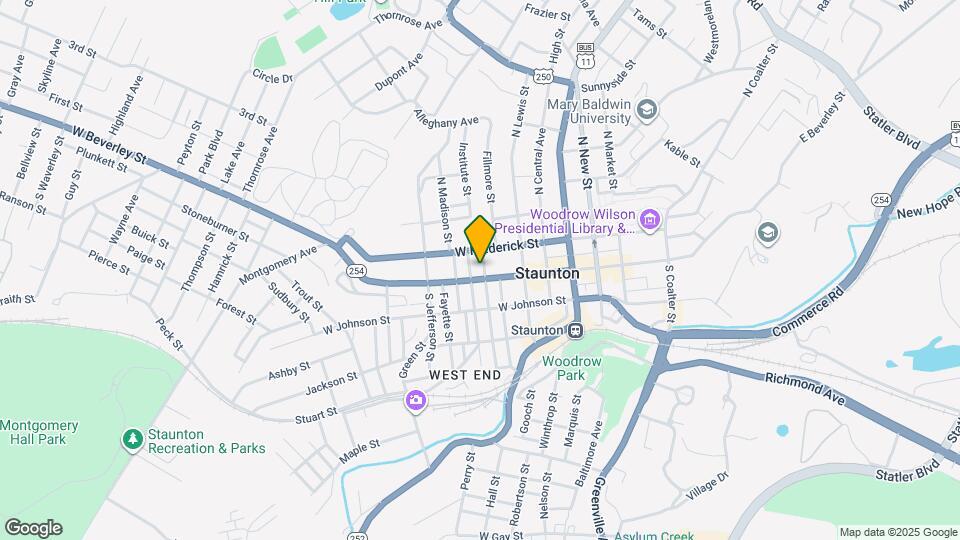 6 N Washington St Map and Location Details