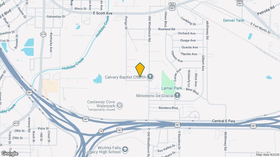 1118 Ireland St Map and Location Details