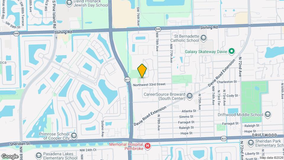 3325 NW 79th Way Map and Location Details