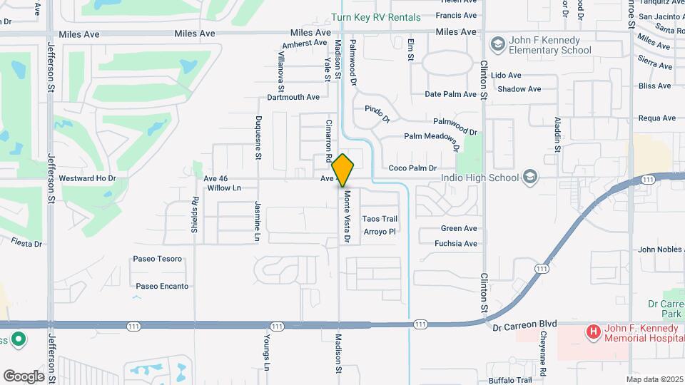 46095 Monte Vista Dr Map and Location Details