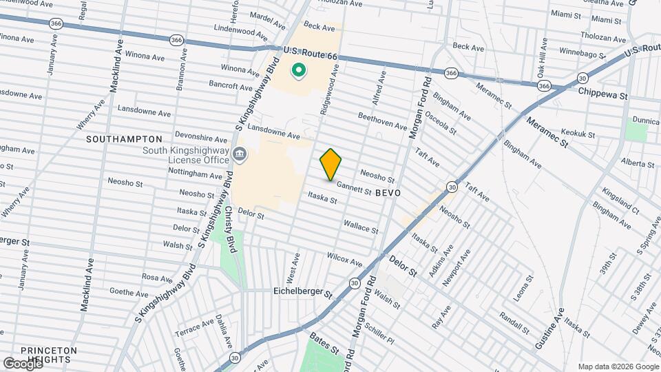 4434 Gannett St Mapa y Detalles de la Ubicación