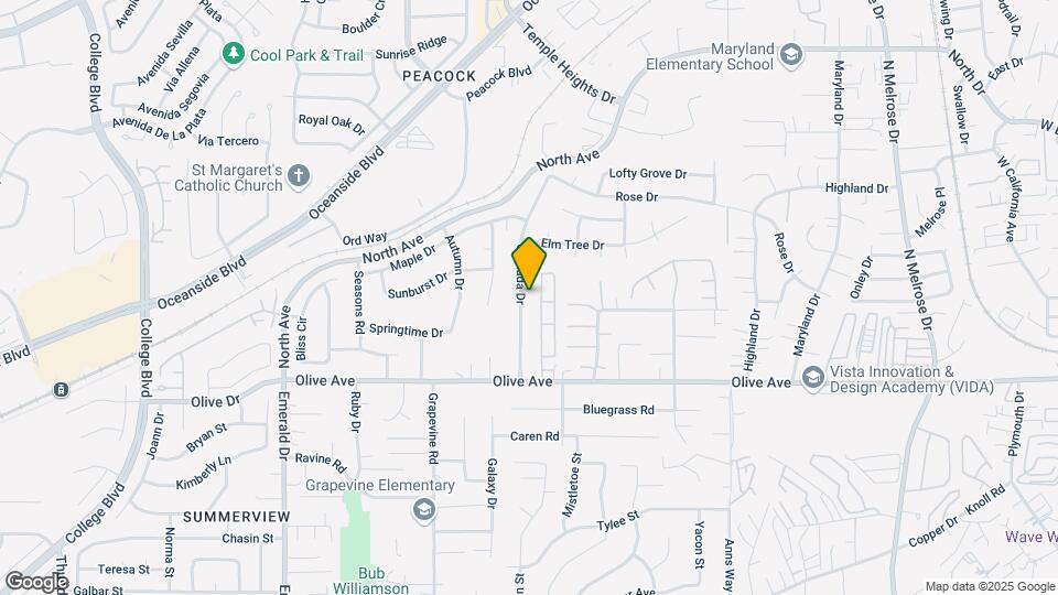 817 Granada Dr Map and Location Details