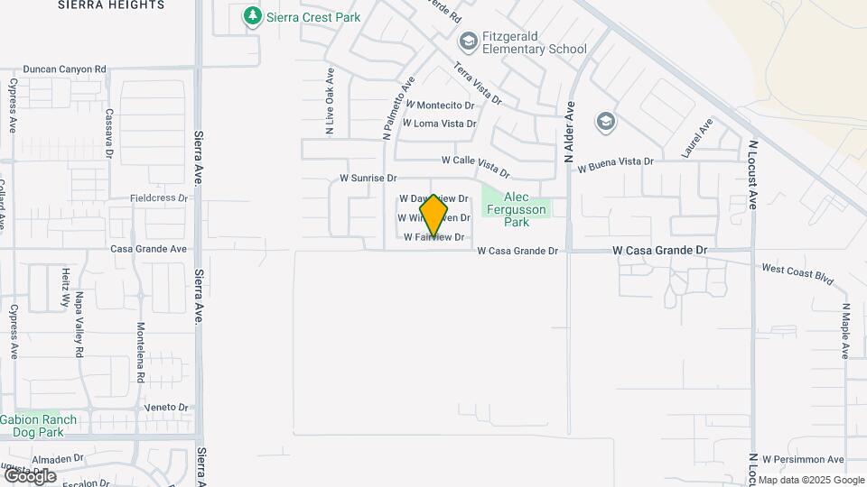 2593 W Fairview Dr Map and Location Details