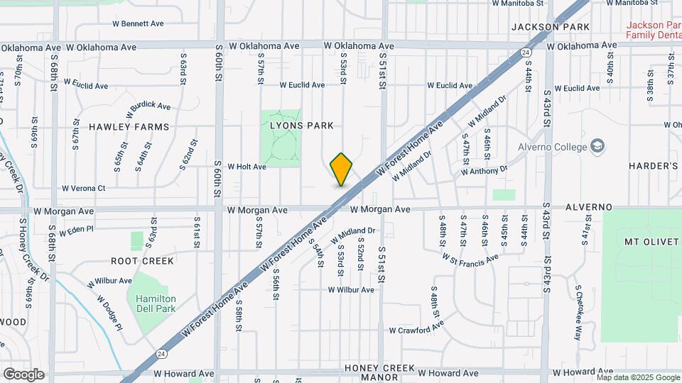 5224 W Forest Home Ave Map and Location Details