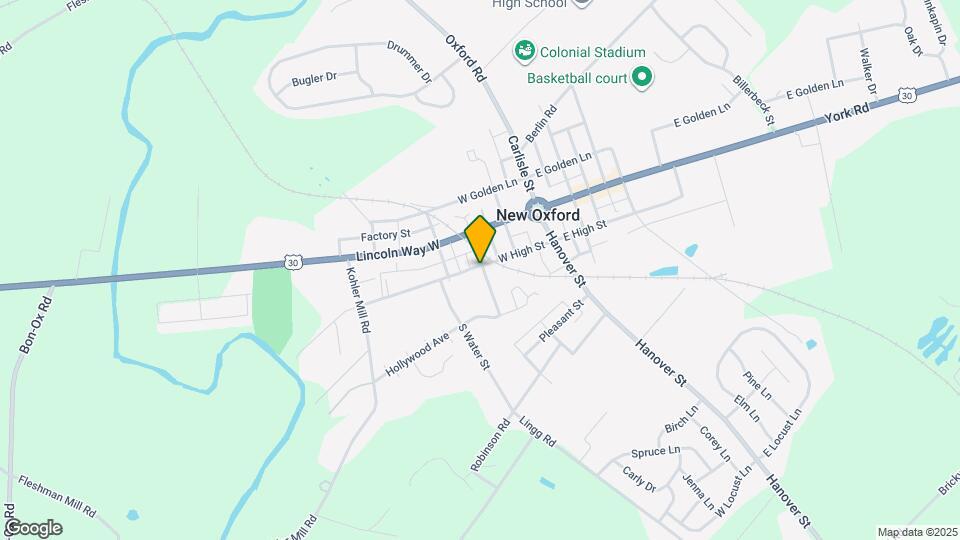 201 W High St Map and Location Details