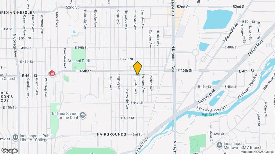 4537 Crittenden Ave Map and Location Details