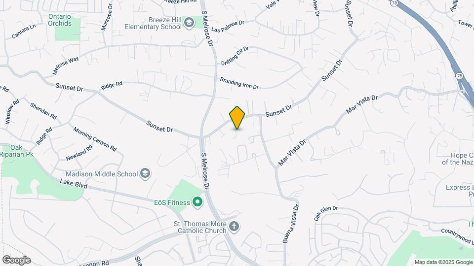 1208 Sunset Dr Map and Location Details