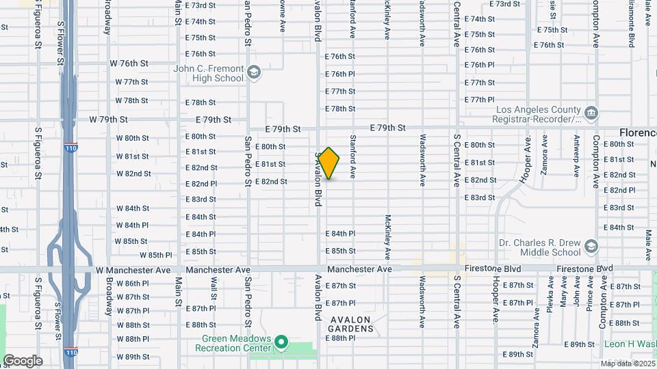 612 E 82nd St Map and Location Details