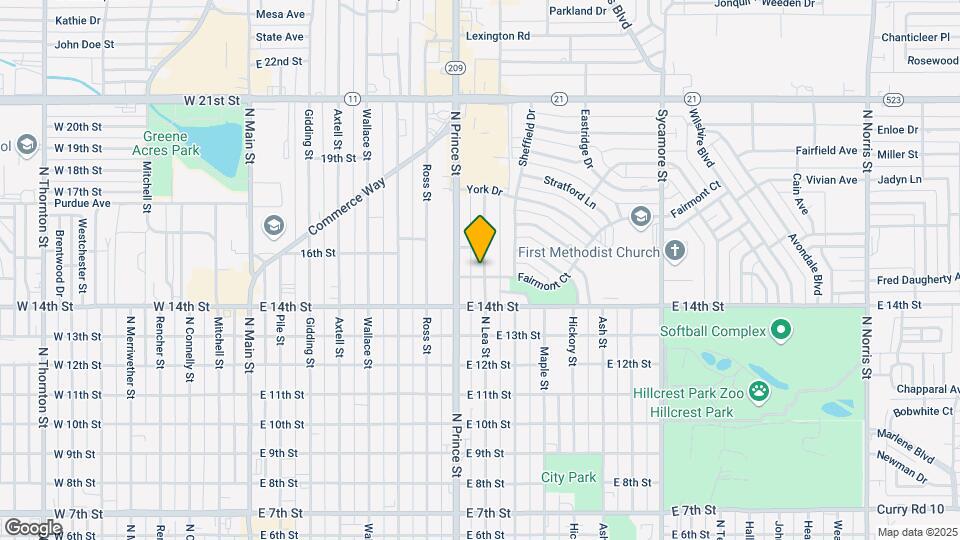 1500 N Lea St Map and Location Details