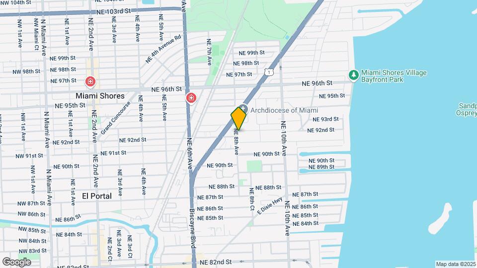 806 NE 92nd St Map and Location Details