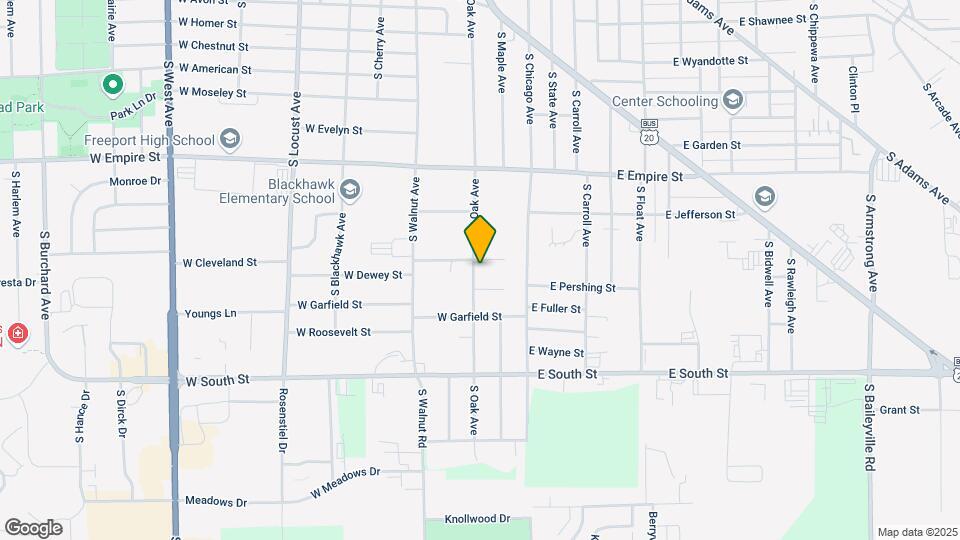 1507 S Oak Ave Mapa y Detalles de la Ubicación