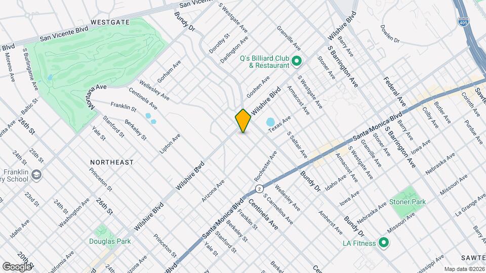 1217 Amherst Ave Map and Location Details