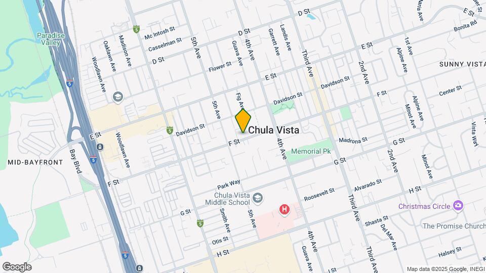 Chula Vista Terrace Mapa y Detalles de la Ubicación