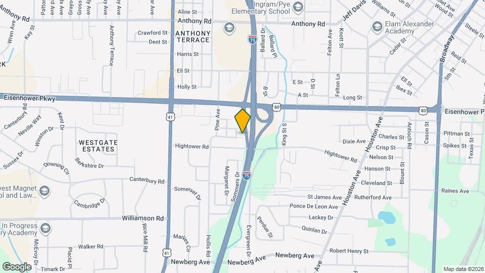 1021 Jessamine Dr Map and Location Details