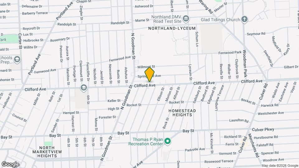 1786 Clifford Ave Map and Location Details
