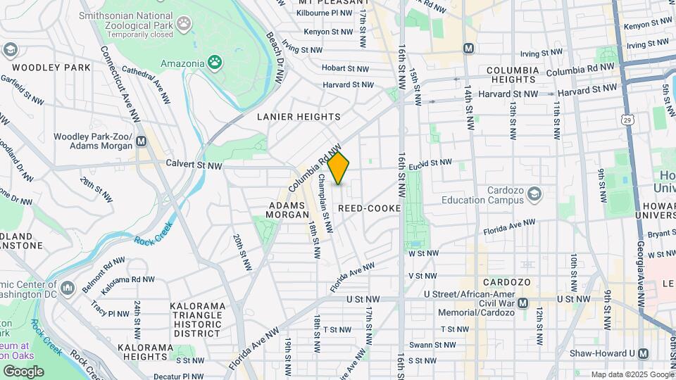 2460 Ontario Rd NW Map and Location Details