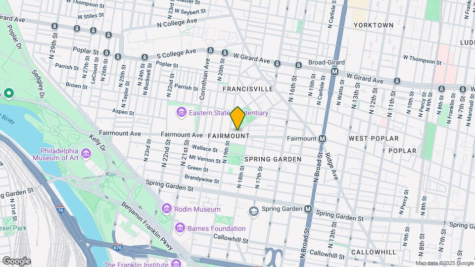 1817 Fairmount Ave Map and Location Details