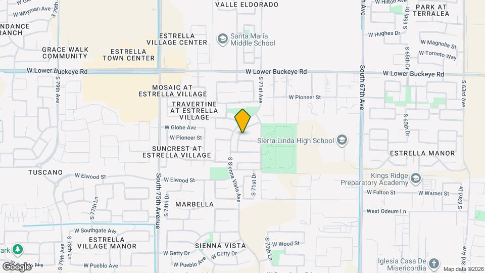 7157 W Globe Ave Map and Location Details