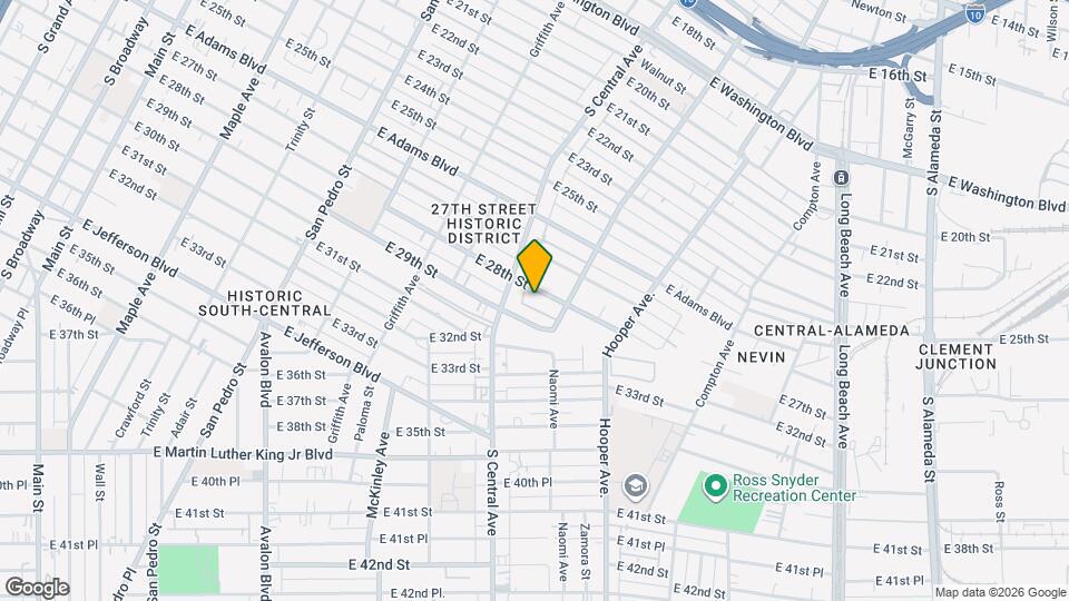 1128 E 28th St Map and Location Details