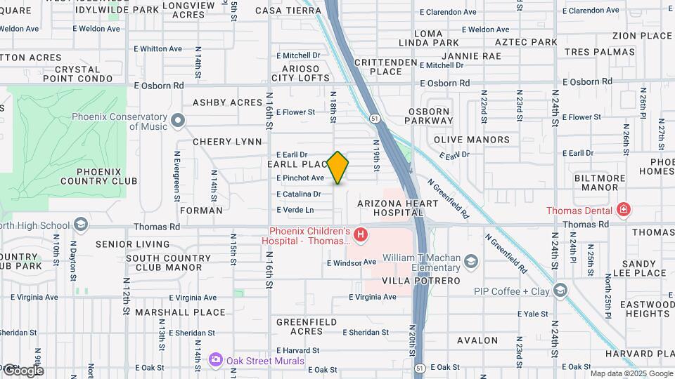 2951 N 18th St Map and Location Details
