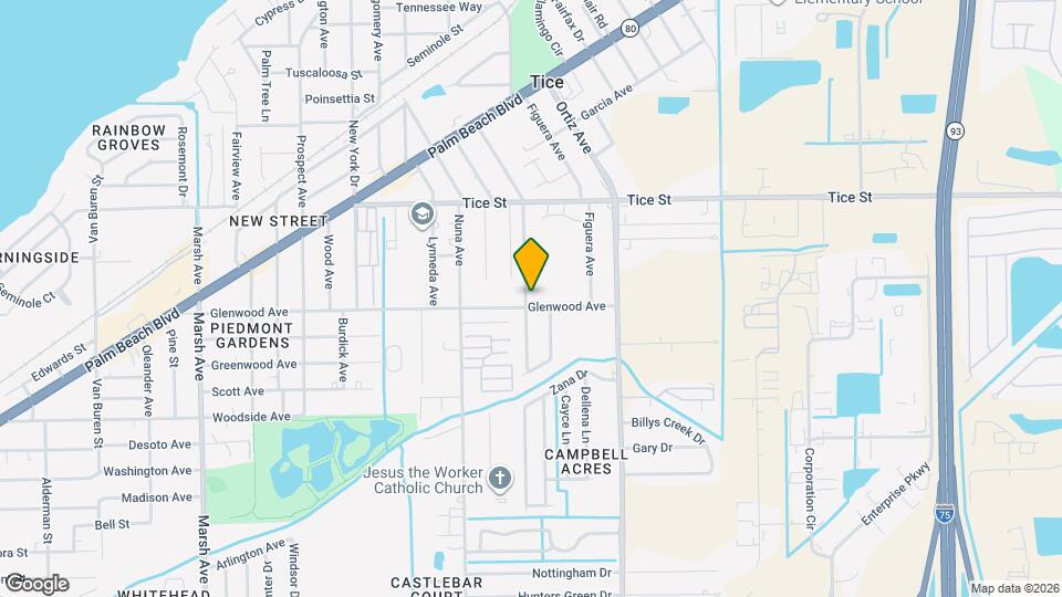 599 Carolina Ave Map and Location Details