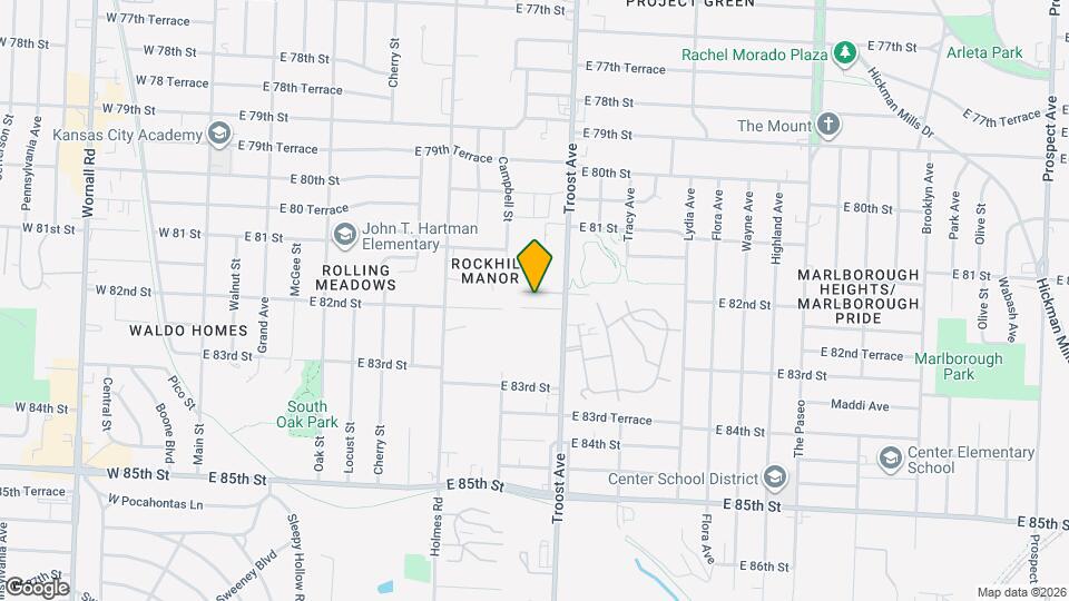 8224 Troost Ave Mapa y Detalles de la Ubicación