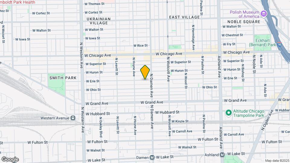 2021 W Erie St Map and Location Details