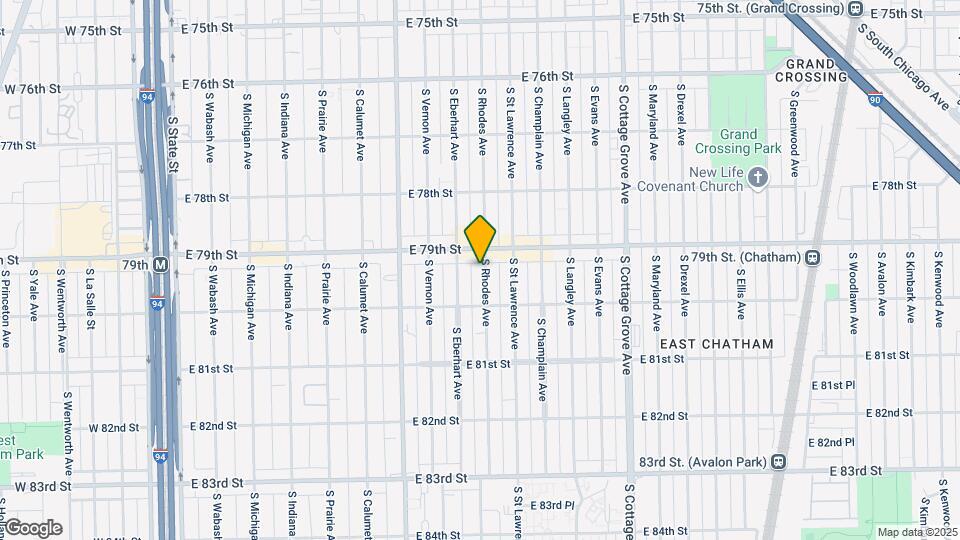 7924 S Rhodes Ave Map and Location Details
