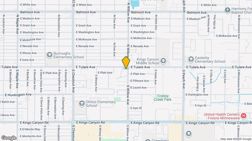 128 S Willow Ave Map and Location Details
