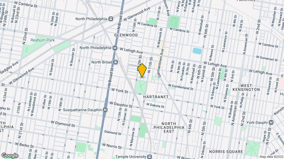 1125 W Cumberland St Map and Location Details