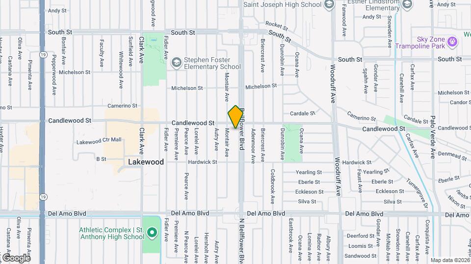 5233 Bellflower Blvd Mapa y Detalles de la Ubicación