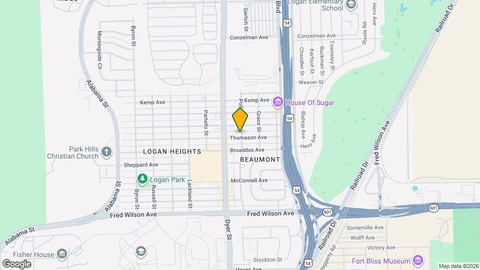 4031 Thomason Ave Mapa y Detalles de la Ubicación