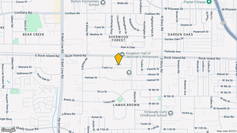 2909 Tudor Ln Mapa y Detalles de la Ubicación