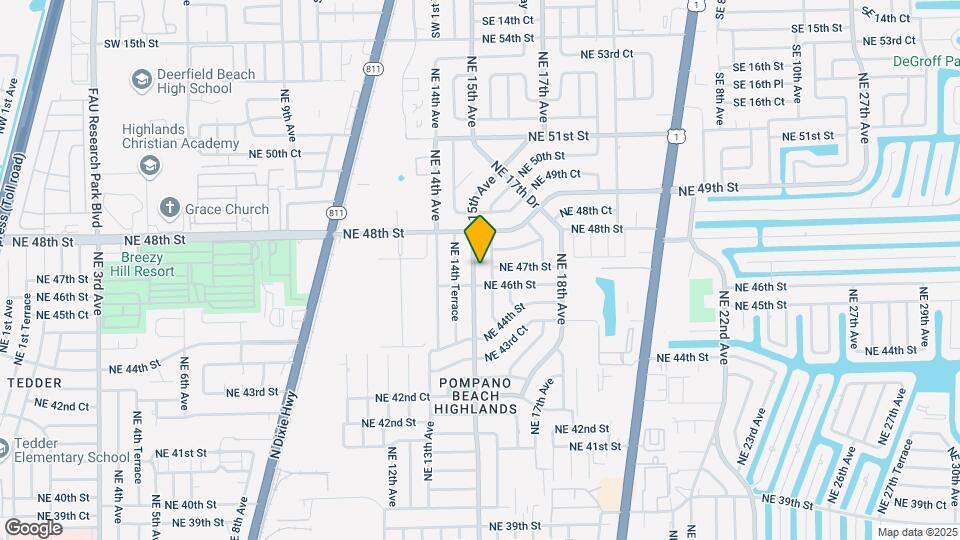 4620 NE 15th Ave Map and Location Details