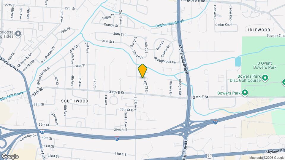 3420 4th Ct E Map and Location Details