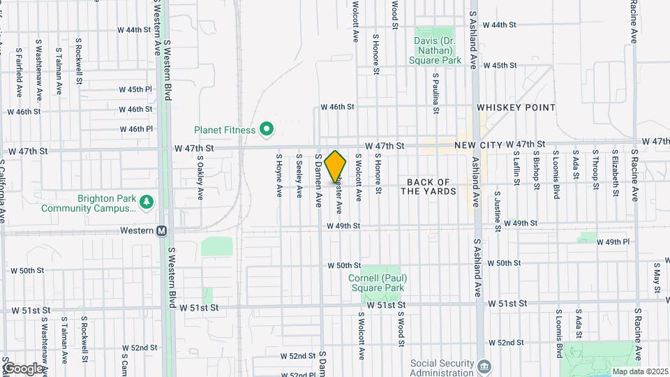 4800 S Winchester Ave Map and Location Details