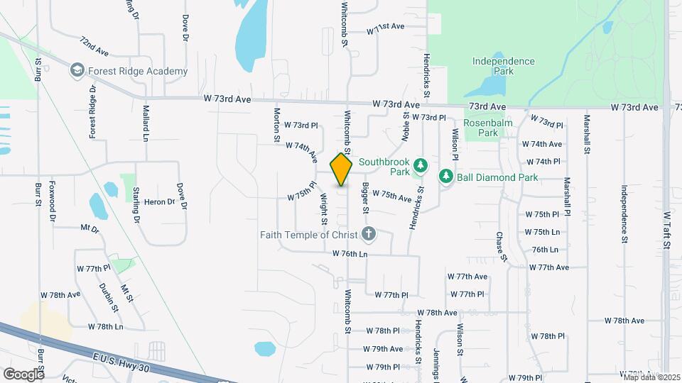Merrillville 4 Plexes Map and Location Details