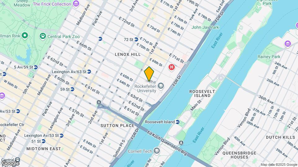 434 E 66th St Mapa y Detalles de la Ubicación