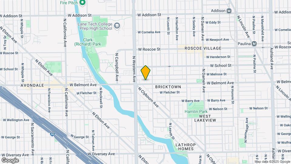 2322 W Belmont Ave, Unit CH Map and Location Details