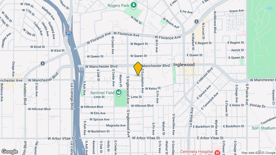 312 W Olive St Map and Location Details