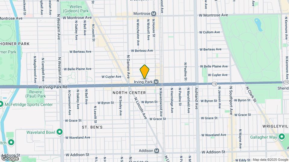 4032 N Wolcott Ave Map and Location Details