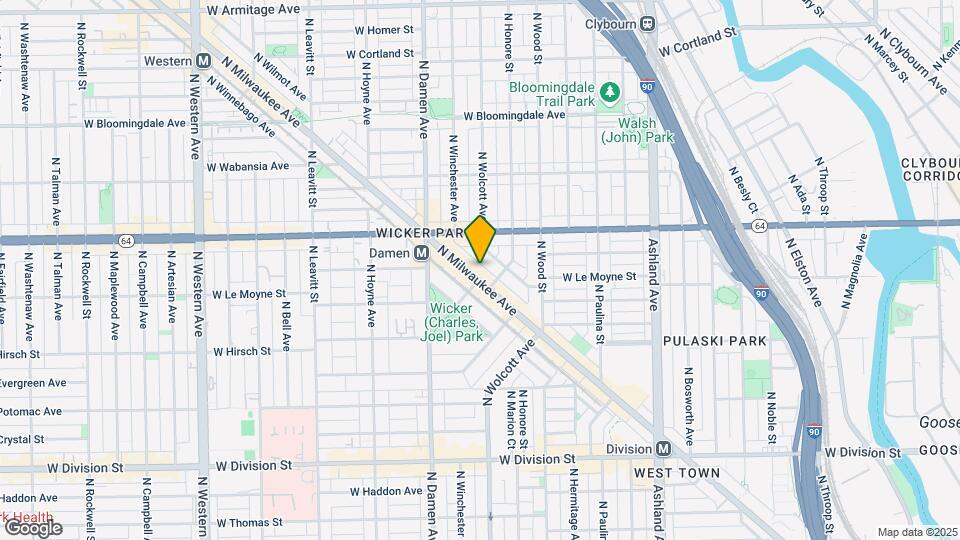 1519 N Milwaukee Ave, Unit 002R Map and Location Details