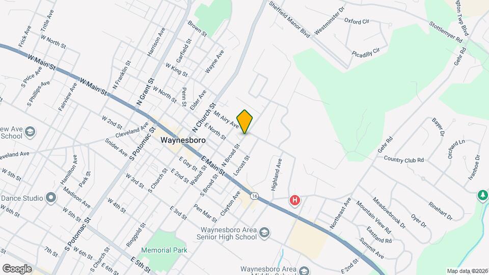 121 N Broad St Map and Location Details