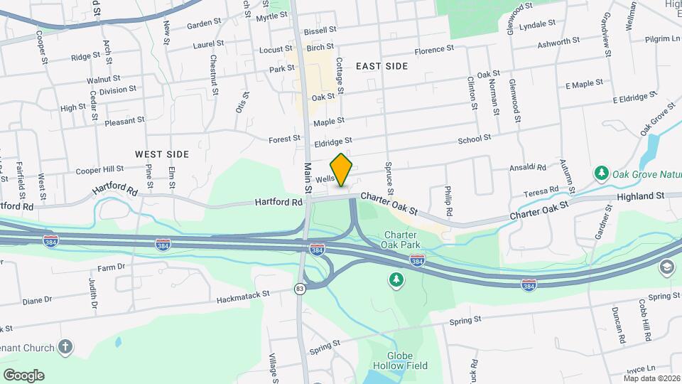 41 Charter Oak St, Unit A Map and Location Details