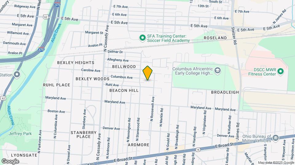 363 N Roosevelt Ave Map and Location Details