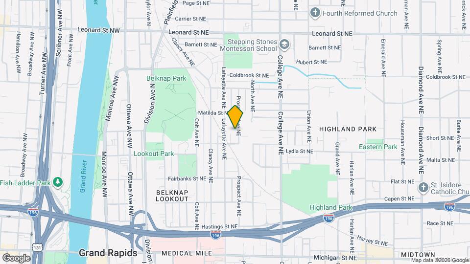 829 Prospect Ave NE Map and Location Details