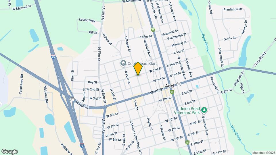 214 N Poplar St Map and Location Details