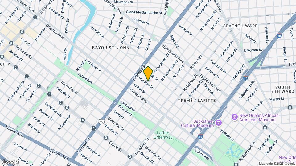 2549 Dumaine St Map and Location Details